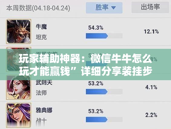 玩家辅助神器：微信牛牛怎么玩才能赢钱”详细分享装挂步骤