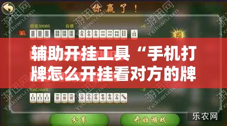 辅助开挂工具“手机打牌怎么开挂看对方的牌”细辅助教程分享