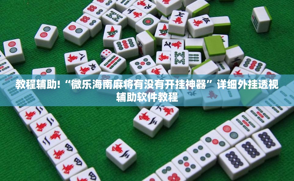 教程辅助!“微乐海南麻将有没有开挂神器”详细外挂透视辅助软件教程