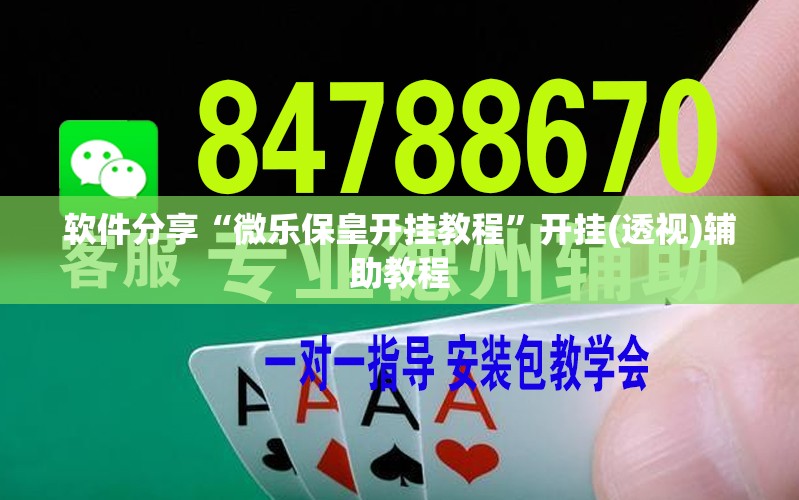 软件分享“微乐保皇开挂教程”开挂(透视)辅助教程