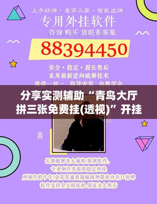 分享实测辅助“青鸟大厅拼三张免费挂(透视)”开挂辅助脚本+详细开挂安装教程
