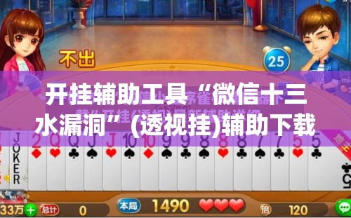 开挂辅助工具“微信十三水漏洞”(透视挂)辅助下载教程