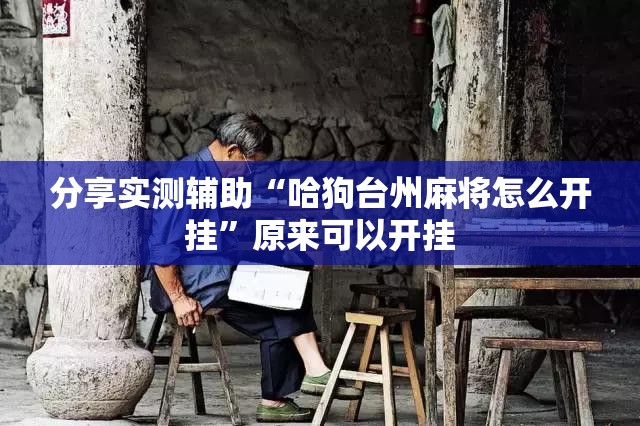 分享实测辅助“哈狗台州麻将怎么开挂”原来可以开挂