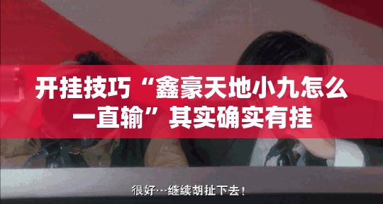 开挂技巧“鑫豪天地小九怎么一直输”其实确实有挂