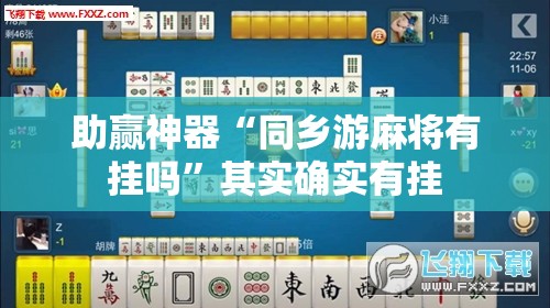 助赢神器“同乡游麻将有挂吗”其实确实有挂