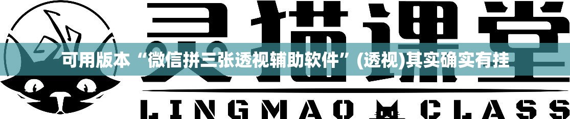 可用版本“微信拼三张透视辅助软件”(透视)其实确实有挂