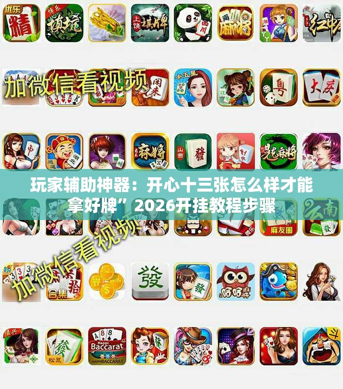 玩家辅助神器：开心十三张怎么样才能拿好牌”2026开挂教程步骤