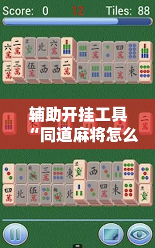 辅助开挂工具“同道麻将怎么开挂”开挂详细教程