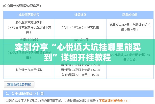 实测分享“心悦填大坑挂哪里能买到”详细开挂教程