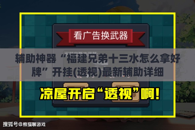 辅助神器“福建兄弟十三水怎么拿好牌”开挂(透视)最新辅助详细
