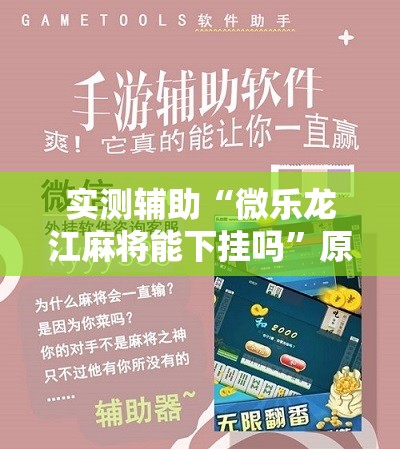 实测辅助“微乐龙江麻将能下挂吗”原来可以开挂