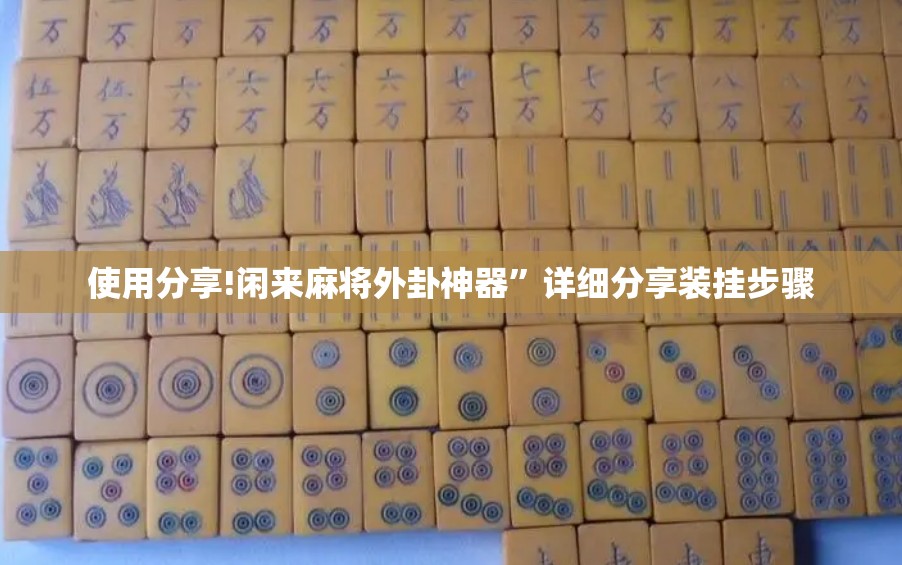 使用分享!闲来麻将外卦神器”详细分享装挂步骤