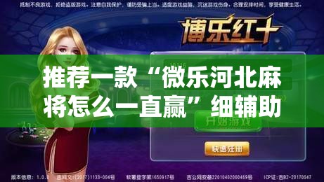 推荐一款“微乐河北麻将怎么一直赢”细辅助教程分享
