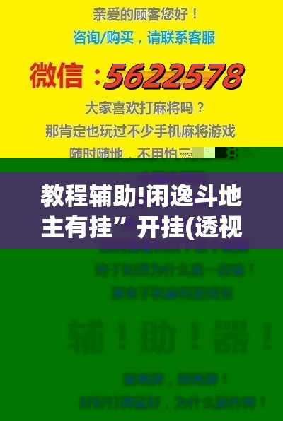 教程辅助!闲逸斗地主有挂	”开挂(透视)辅助神器