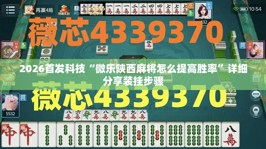 2026首发科技“微乐陕西麻将怎么提高胜率	”详细分享装挂步骤