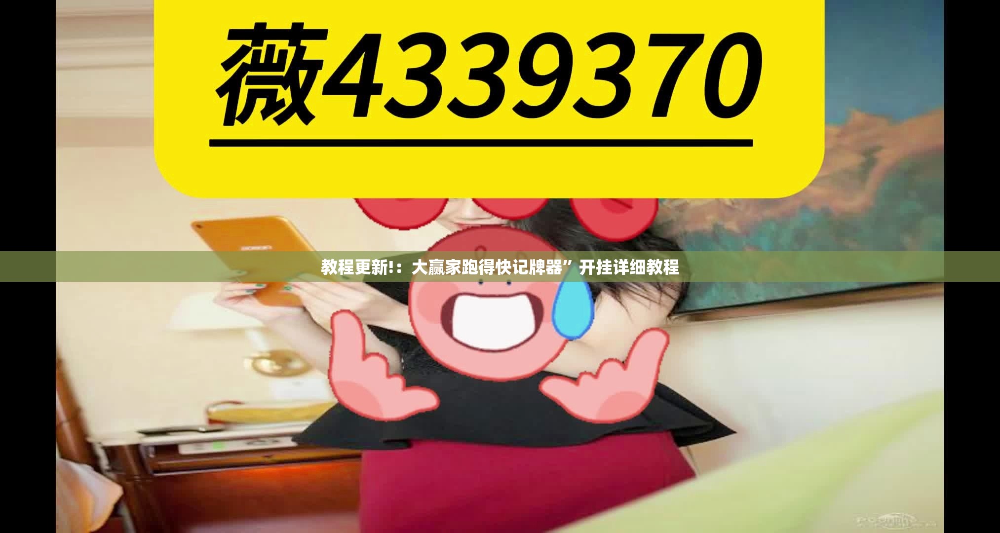 教程更新!：大赢家跑得快记牌器”开挂详细教程