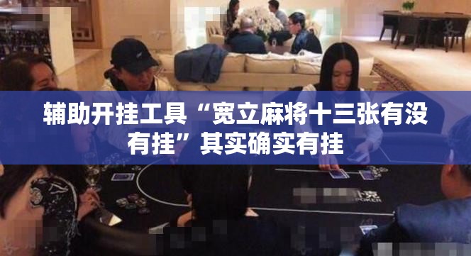 辅助开挂工具“宽立麻将十三张有没有挂	”其实确实有挂