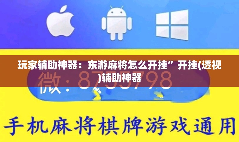 玩家辅助神器：东游麻将怎么开挂”开挂(透视)辅助神器