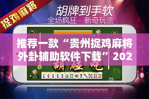 推荐一款“贵州捉鸡麻将外卦辅助软件下载”2026开挂教程步骤