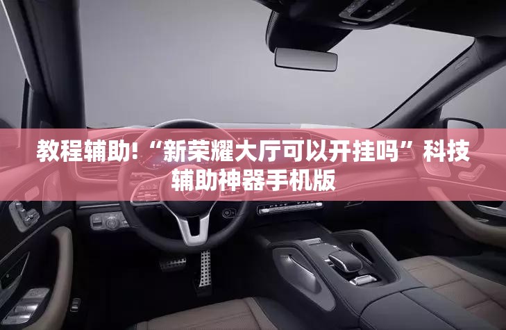 教程辅助!“新荣耀大厅可以开挂吗”科技辅助神器手机版