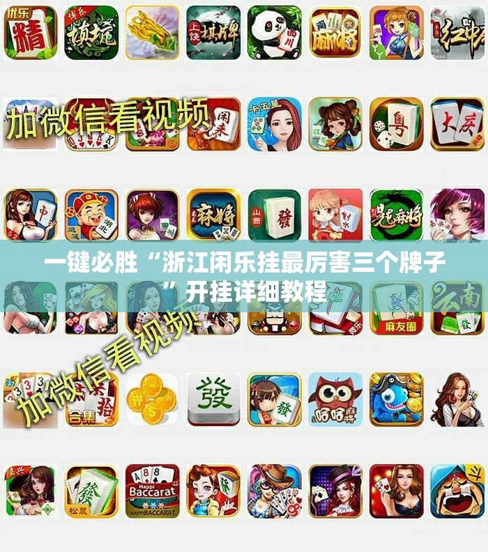一键必胜“浙江闲乐挂最厉害三个牌子”开挂详细教程