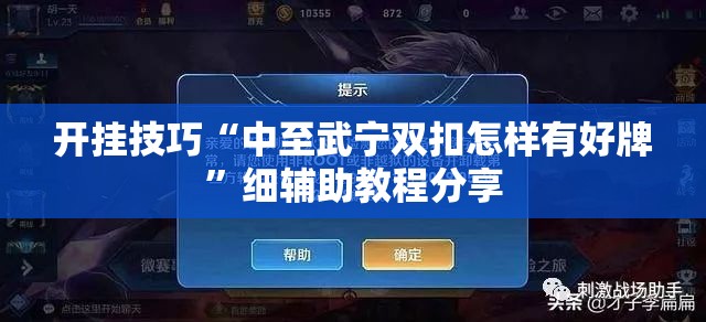 开挂技巧“中至武宁双扣怎样有好牌”细辅助教程分享