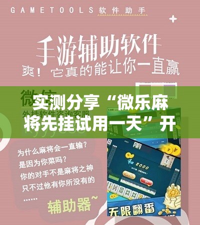 实测分享“微乐麻将先挂试用一天”开挂辅助脚本+详细开挂安装教程