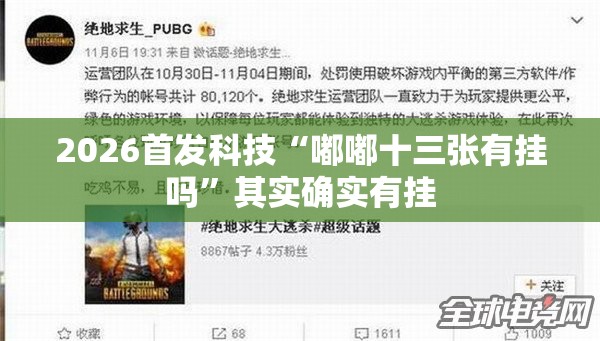 2026首发科技“嘟嘟十三张有挂吗”其实确实有挂