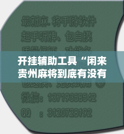 开挂辅助工具“闲来贵州麻将到底有没有挂”开挂(透视)最新辅助详细