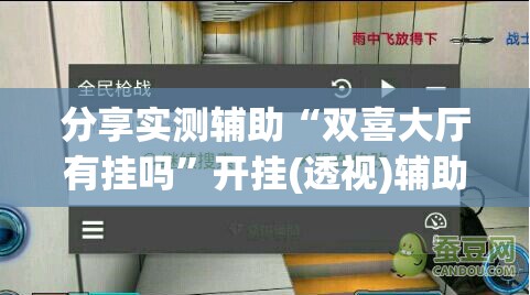 分享实测辅助“双喜大厅有挂吗	”开挂(透视)辅助教程