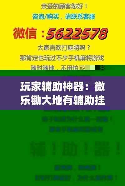 玩家辅助神器：微乐锄大地有辅助挂吗	”(辅助神器)开挂详细教程
