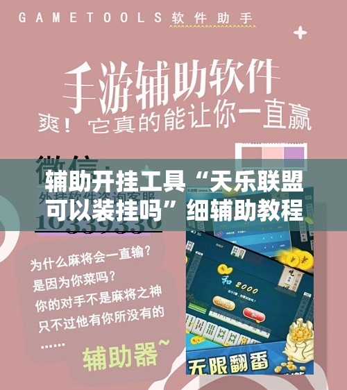 辅助开挂工具“天乐联盟可以装挂吗”细辅助教程分享