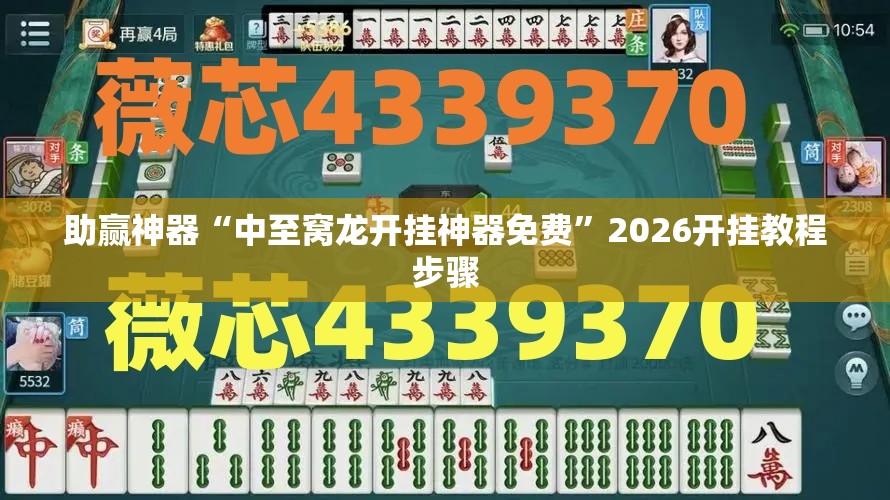 助赢神器“中至窝龙开挂神器免费”2026开挂教程步骤