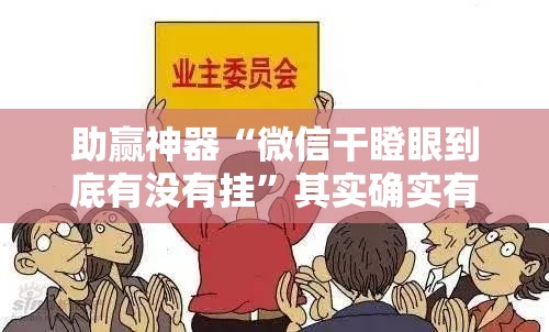 助赢神器“微信干瞪眼到底有没有挂”其实确实有挂