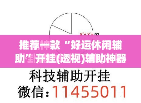推荐一款“好运休闲辅助”开挂(透视)辅助神器