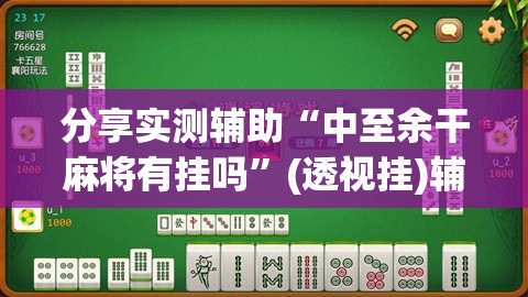 分享实测辅助“中至余干麻将有挂吗”(透视挂)辅助下载教程