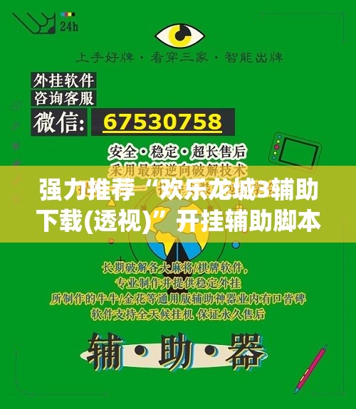 强力推荐“欢乐龙城3辅助下载(透视)”开挂辅助脚本+详细开挂安装教程