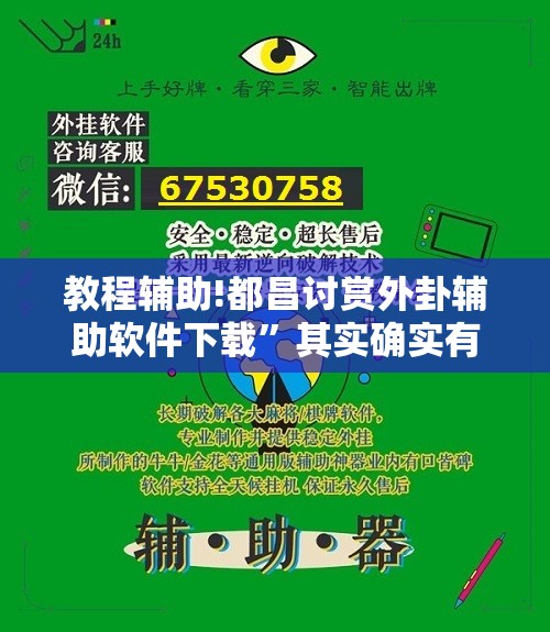 教程辅助!都昌讨赏外卦辅助软件下载	”其实确实有挂