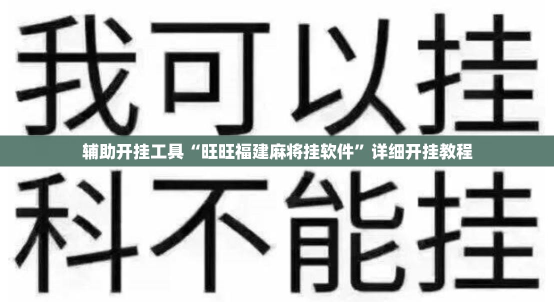 辅助开挂工具“旺旺福建麻将挂软件”详细开挂教程
