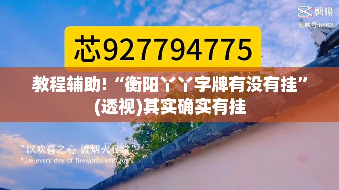 教程辅助!“衡阳丫丫字牌有没有挂	”(透视)其实确实有挂
