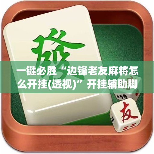一键必胜“边锋老友麻将怎么开挂(透视)”开挂辅助脚本+详细开挂安装教程