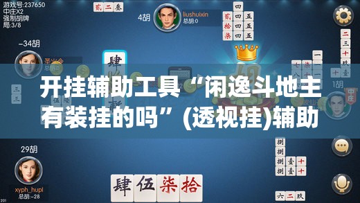 开挂辅助工具“闲逸斗地主有装挂的吗”(透视挂)辅助下载教程