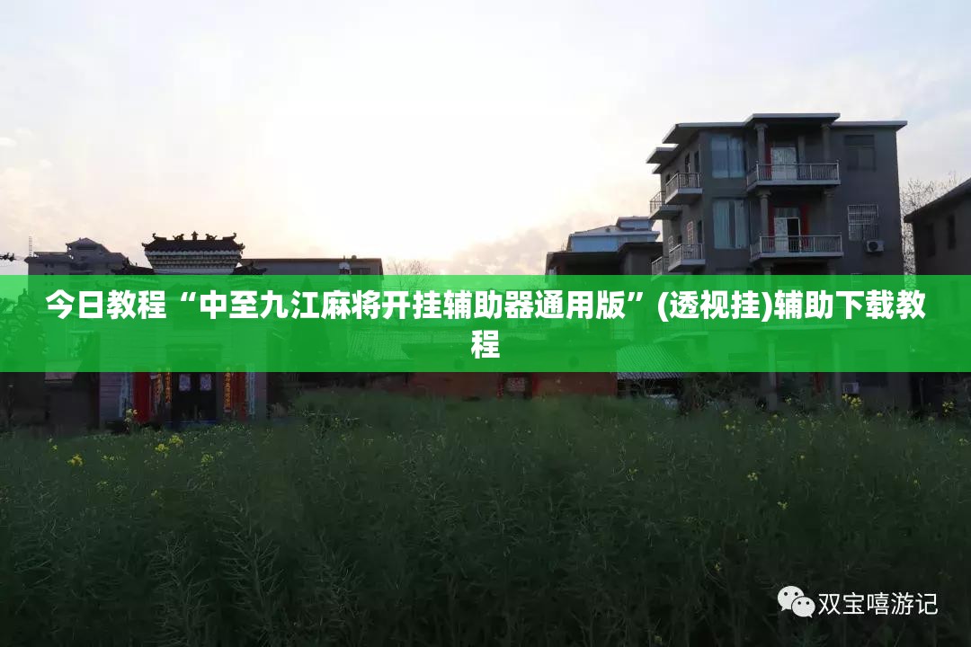 今日教程“中至九江麻将开挂辅助器通用版	”(透视挂)辅助下载教程
