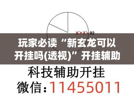 玩家必读“新玄龙可以开挂吗(透视)”开挂辅助脚本+详细开挂安装教程