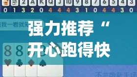 强力推荐“开心跑得快怎么开记牌器”(辅助神器)开挂详细教程