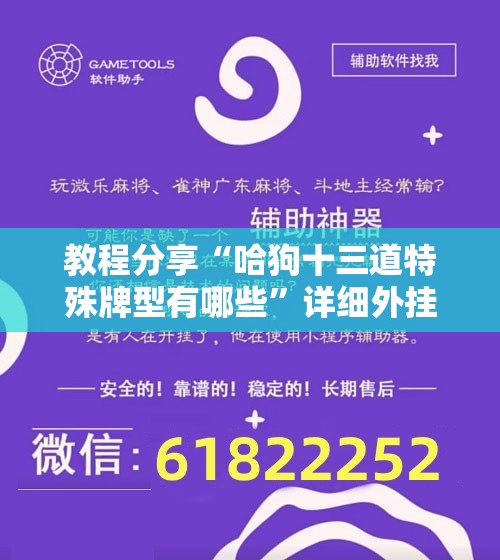 教程分享“哈狗十三道特殊牌型有哪些”详细外挂透视辅助软件教程