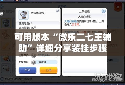 可用版本“微乐二七王辅助”详细分享装挂步骤