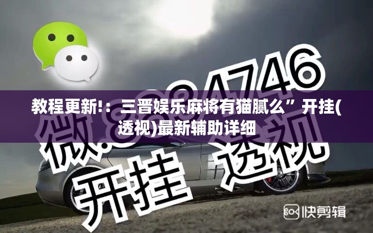 教程更新!：三晋娱乐麻将有猫腻么”开挂(透视)最新辅助详细
