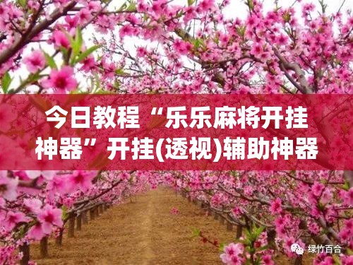 今日教程“乐乐麻将开挂神器	”开挂(透视)辅助神器