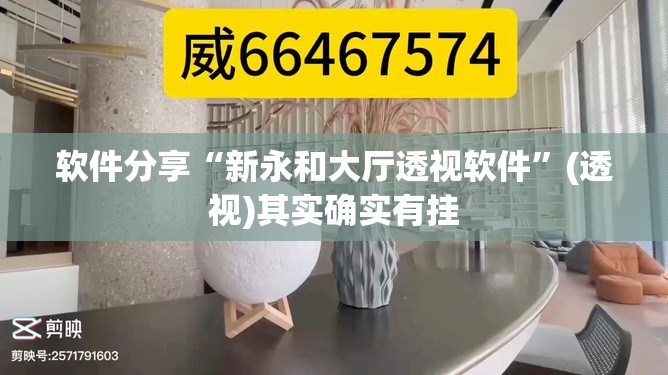 软件分享“新永和大厅透视软件	”(透视)其实确实有挂